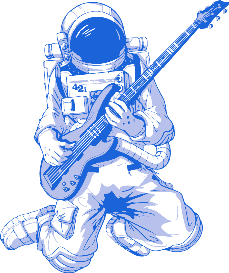 astronaut guitar